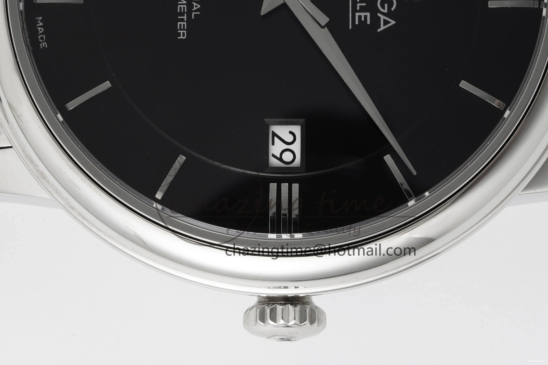 0502 De Ville SS TWF 1:1 Best Edition Black Dial on SS Bracelet MIYOTA Unisex 7835